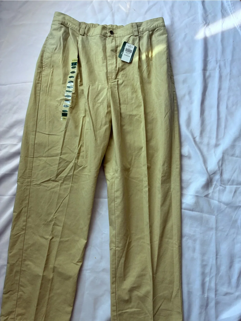L.L. Bean Men's Chino Pants in Light Tan